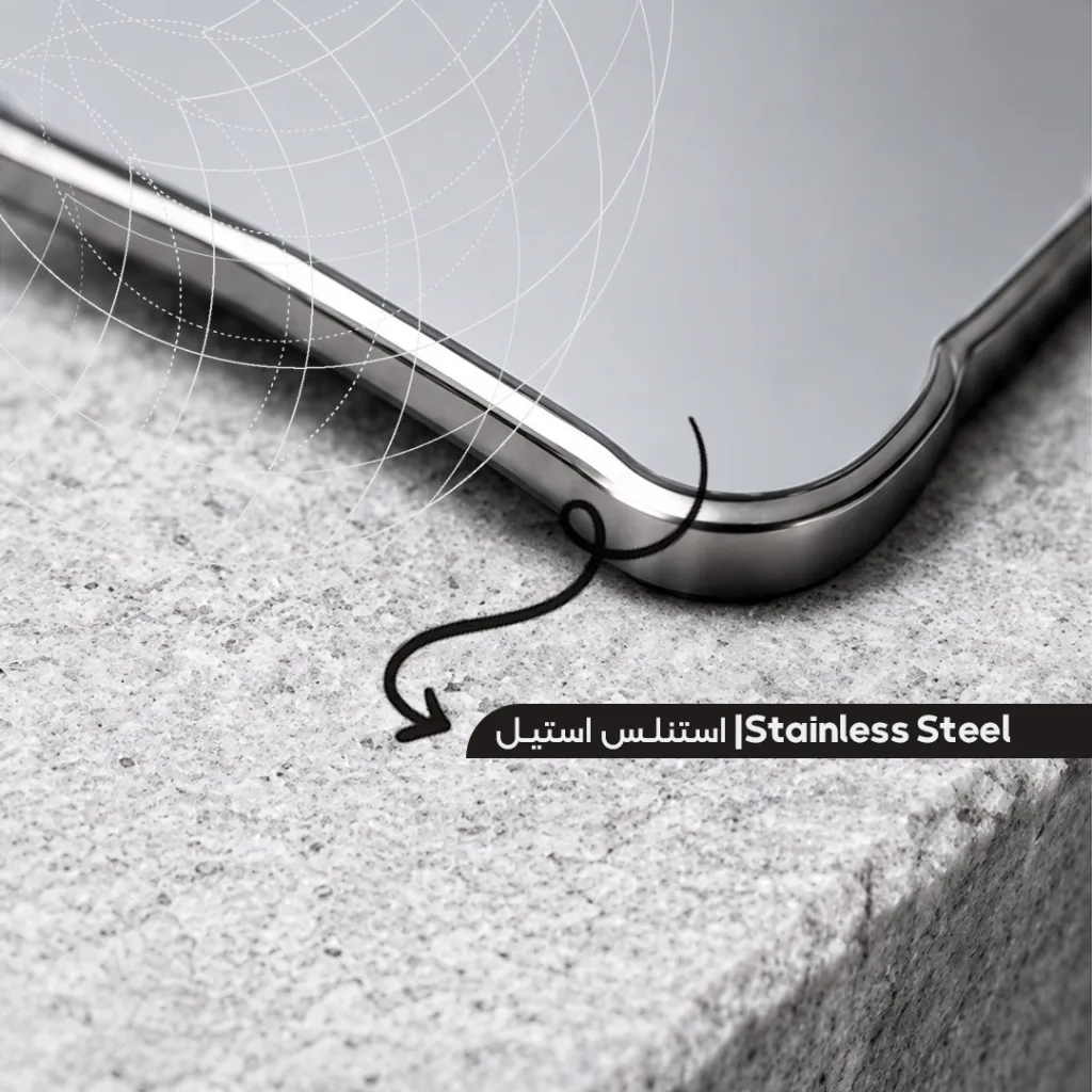 اینه فتوگرافی دوطرفه پارس اکسیر جنس استنسیل استیل.webp